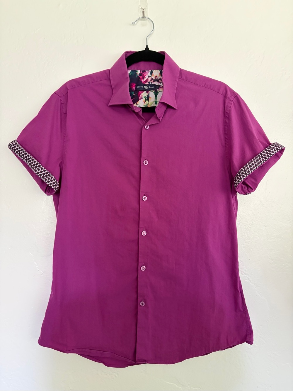 Stone Rose Fuchsia Pink Purple Button Up Size 2 / XS